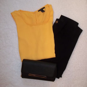 Forever 21 Yellow Sleeveless Top Size Small